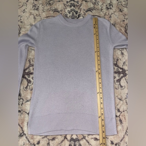 Lululemon Time To Restore Sweater Sheer Lilac Purple Size Small Cashmere Blend - Picture 6 of 8